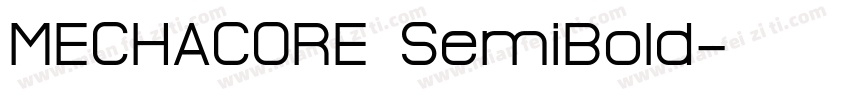 MECHACORE SemiBoId字体转换